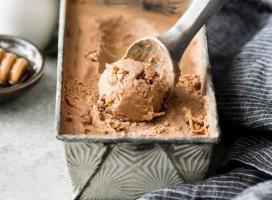 Простейший кекс из шоколадного мороженого
