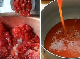 Кабачки с чесноком в томатном соке без стерилизации