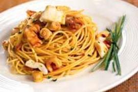 Спагетти в рыбном соусе