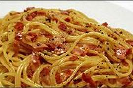 Приготовление спагетти карбонара