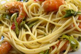 Спагетти с маццанколле и дикой спаржей