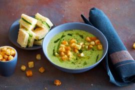 Крем-суп из салатных листьев