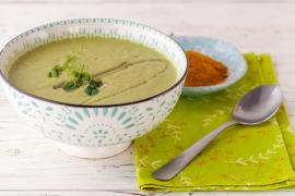 Крем-суп из брокколи и сельдерея