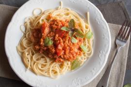 Спагетти болоньезе (веган)