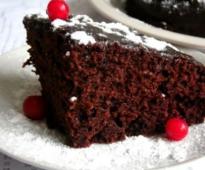 Торт-пирожное шоколадное
