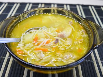Куриный суп с лапшой (бабушкин рецепт)