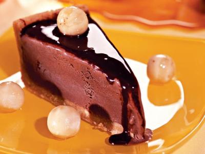 Шоколадно-банановый торт-мороженое
