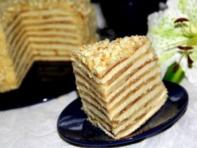 Торт на сковороде со сгущенкой