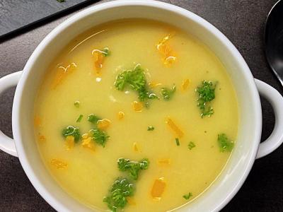 Легкий картофельно-сырный суп