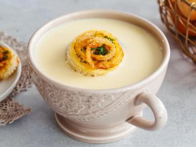 Сырный крем-суп - 5 пошаговых фото в рецепте