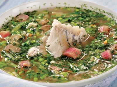 Холодный суп из ревеня
