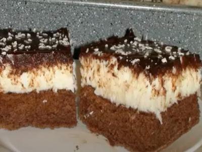 Шоколадный торт с кокосовым кремом