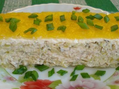 Легкая запеканка с куриным фаршем